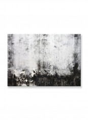 Abstract Painting Wall Art Canvas Black 70x50centimeter