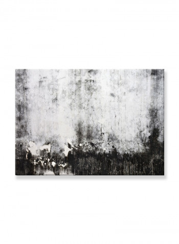 Abstract Painting Wall Art Canvas Black 70x50centimeter