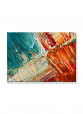 Abstract Painting Wall Art Canvas Red 70x50centimeter