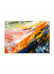 Vintage Canvas Painting Multicolour 70x50centimeter