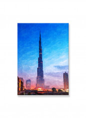Abstract Painting Wall Art Canvas Blue 50x70centimeter