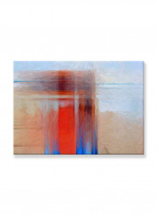Abstract Painting Wall Art Canvas Red 70x50centimeter
