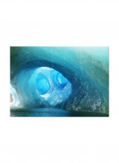 Ice Cave On Canvas Painting Blue 70x50centimeter