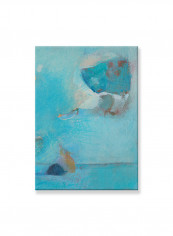 Abstract Painting Wall Art Canvas Blue 50x70centimeter