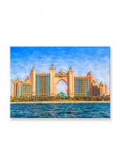 Abstract Painting Wall Art Canvas Blue 70x50centimeter