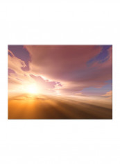 Sunset Sky On Canvas Painting Multicolour 70x50centimeter
