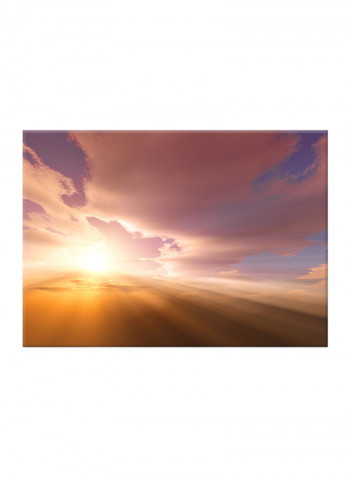 Sunset Sky On Canvas Painting Multicolour 70x50centimeter