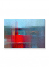 Abstract Painting Wall Art Canvas Red 70x50centimeter