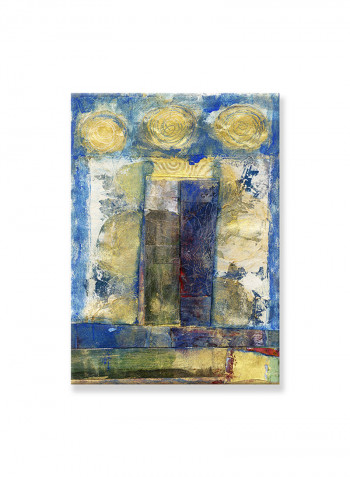 Abstract Painting Wall Art Canvas Blue 50x70centimeter