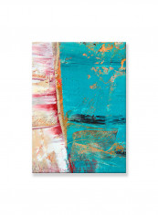 Abstract Painting Wall Art Canvas Blue 50x70centimeter