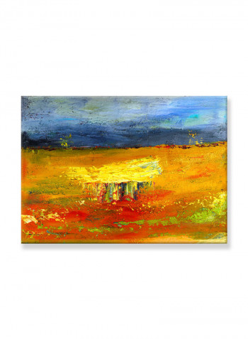 Abstract Painting Wall Art Canvas Blue 70x50centimeter