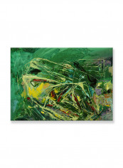 Abstract Painting Wall Art Canvas Green 70x50centimeter