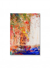Abstract Painting Wall Art Canvas Red 50x70centimeter