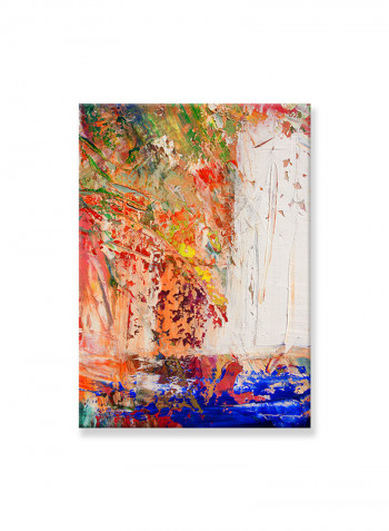 Abstract Painting Wall Art Canvas Red 50x70centimeter