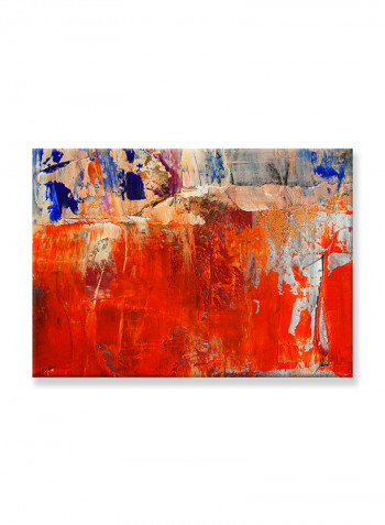 Abstract Painting Wall Art Canvas Red 70x50centimeter