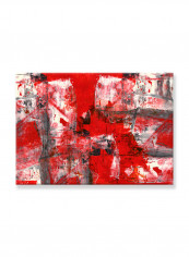 Abstract Painting Wall Art Canvas Red 70x50centimeter