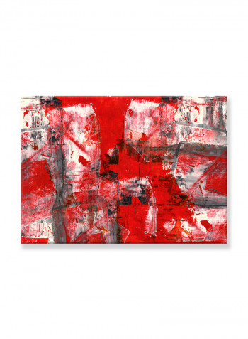 Abstract Painting Wall Art Canvas Red 70x50centimeter