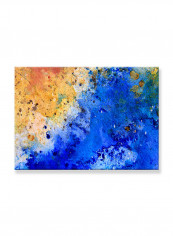 Abstract Painting Wall Art Canvas Blue 70x50centimeter