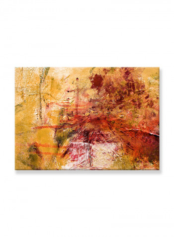 Abstract Painting Wall Art Canvas Orange 70x50centimeter