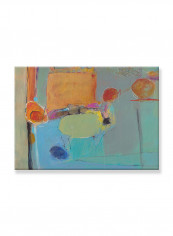 Abstract Painting Wall Art Canvas Blue 70x50centimeter