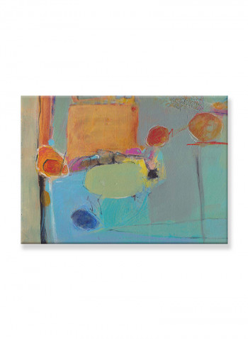 Abstract Painting Wall Art Canvas Blue 70x50centimeter