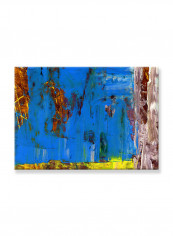 Abstract Painting Wall Art Canvas Blue 70x50centimeter