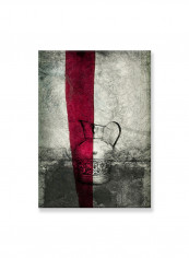 Abstract Painting Wall Art Canvas Black 50x70centimeter