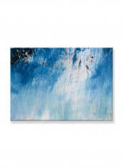 Abstract Painting Wall Art Canvas Blue 70x50centimeter