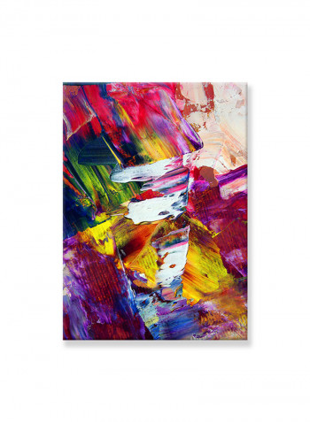Abstract Painting Wall Art Canvas Purple 50x70centimeter