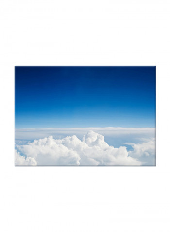 Blue Sky With Clouds On Canvas Painting Blue 70x50centimeter