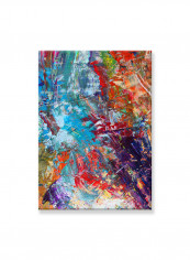 Abstract Painting Wall Art Canvas Blue 50x70centimeter