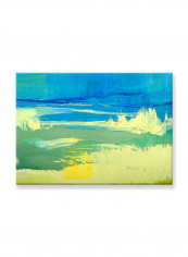 Abstract Painting Wall Art Canvas Blue 70x50centimeter
