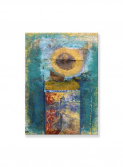 Abstract Painting Wall Art Canvas Gold 50x70centimeter