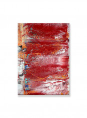 Abstract Painting Wall Art Canvas Red 50x70centimeter