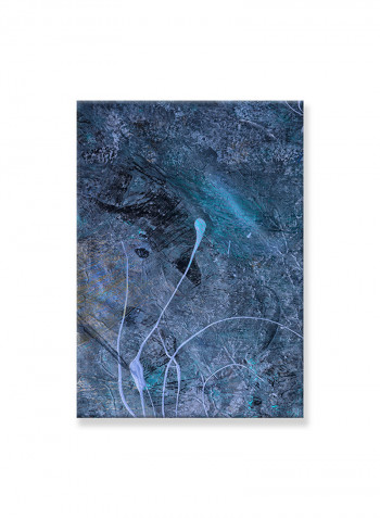Abstract Painting Wall Art Canvas Blue 50x70centimeter