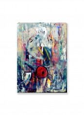 Abstract Painting Wall Art Canvas Red 50x70centimeter