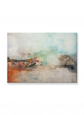 Abstract Painting Wall Art Canvas Blue 70x50centimeter