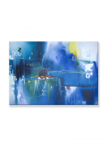 Abstract Painting Wall Art Canvas Green 70x50centimeter