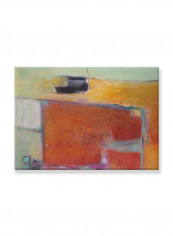 Abstract Painting Wall Art Canvas Red 70x50centimeter