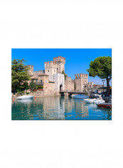 Boats Photo On Canvas Stretched On Wood Blue 70x50centimeter