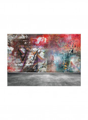 Graffiti Wall Vintage Art Oil Canvas Painting Multicolour 70x50centimeter