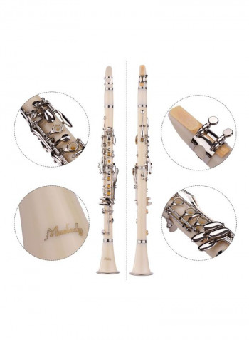 17-Key Bb Clarinet And Woodwind Instrument Set