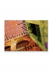 Abstract Painting Wall Art Canvas Brown 70x50centimeter