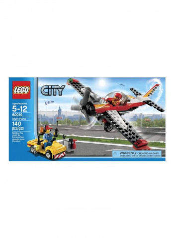 140-Piece City Stunt Plane Building Toy Set