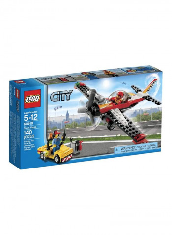 140-Piece City Stunt Plane Building Toy Set