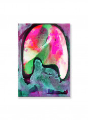Abstract Painting Wall Art Canvas Green 50x70centimeter