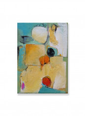 Abstract Painting Wall Art Canvas Yello 50x70centimeter