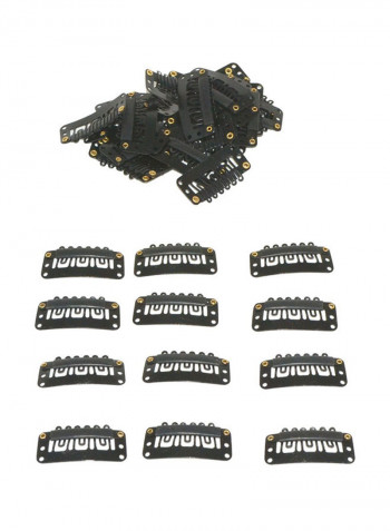 50-Piece U-Shape Metal Clips For Hair Extension Set