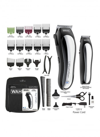 Cordless Haircutting And Grooming Kit Silver/Black