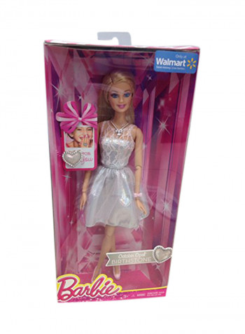 Mattel Birthstone Barbie Doll October Opal